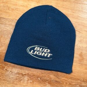 bud light beanie mens one size hip hop beer y2k deep blue beer merica skate punk
